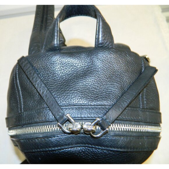 Marc Jacobs Black Leather Backpack Multi Zipper Shoulder Purse Soft Leather 8134 main image 7
